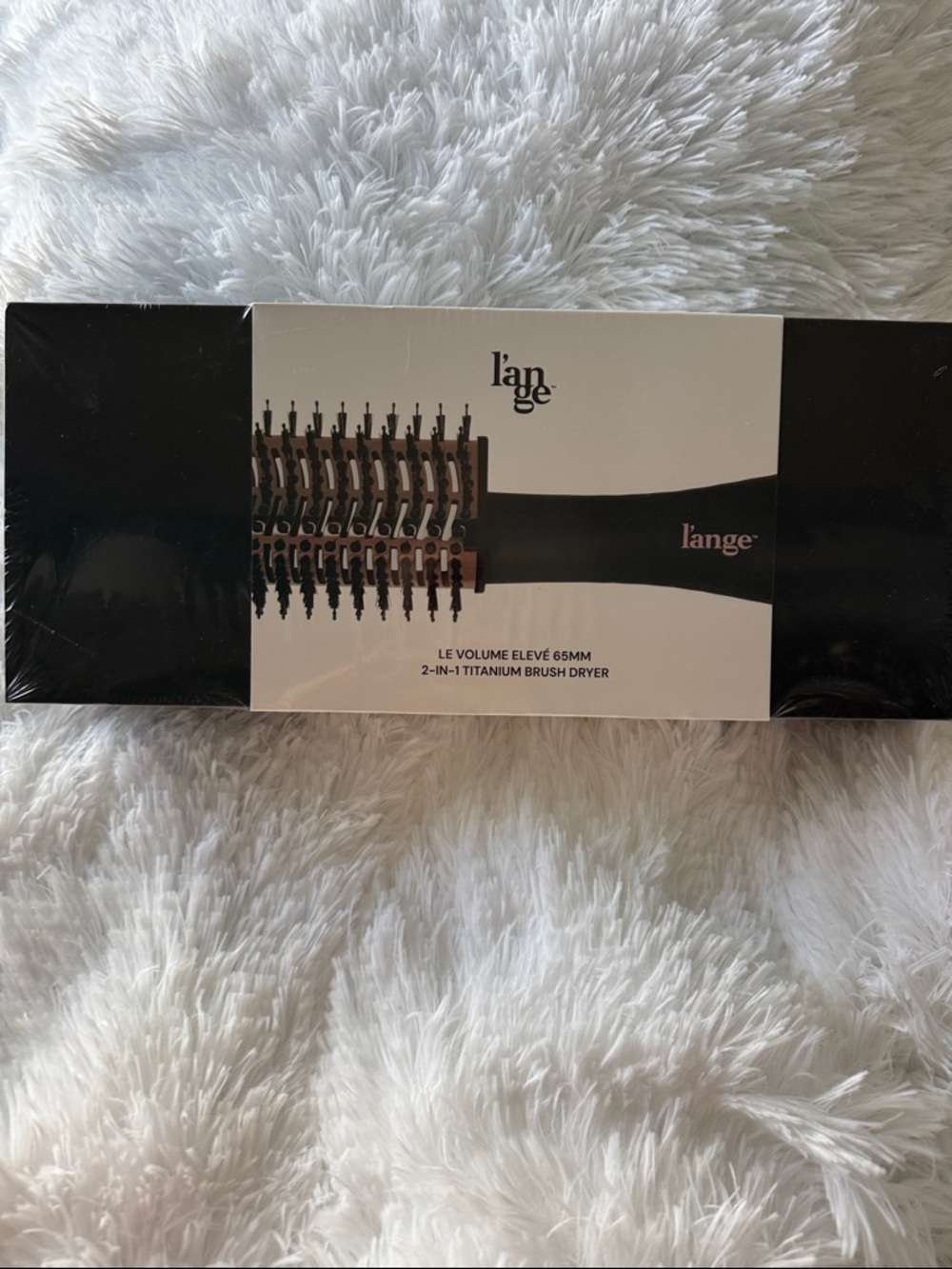 L’ange Black and White 2-in-1 Titanium Brush Dryer